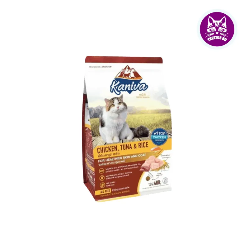 Kaniva 3.2kg ( chicken, tuna & rice ) for skin & coat-Best Price in BD