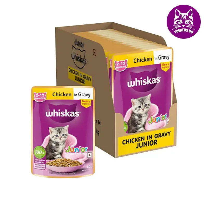 Whiskas kitten chicken pouch 80gm