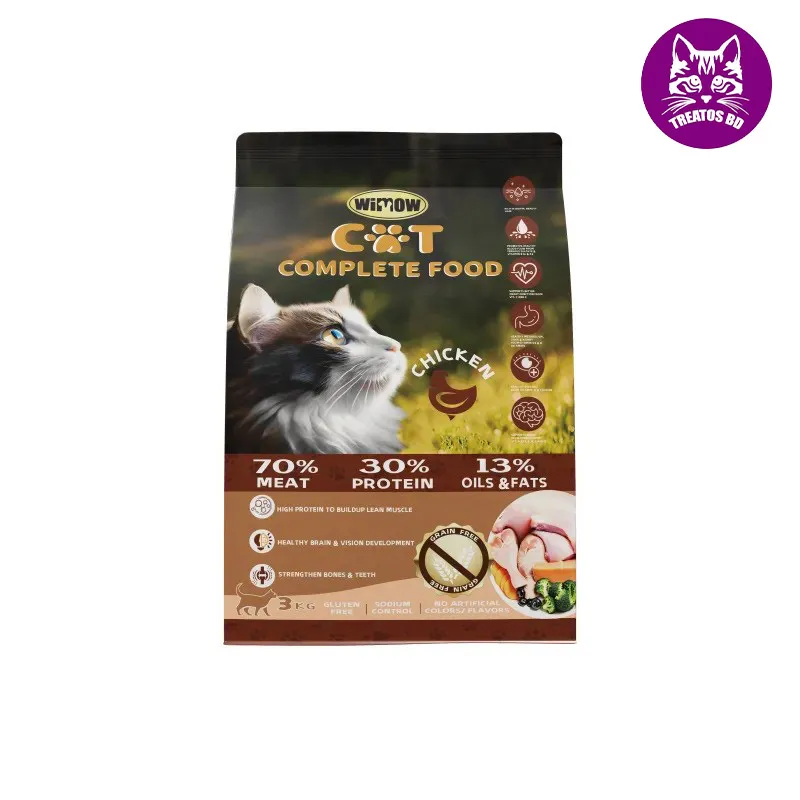 WIMOW GRAIN FREE DRY CAT FOOD 3KG (CHICKEN)