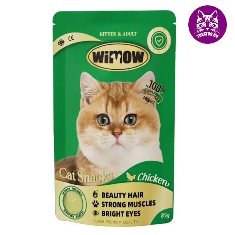WIMOW GRAIN FREE PREMIUM CAT POUCH 85GM