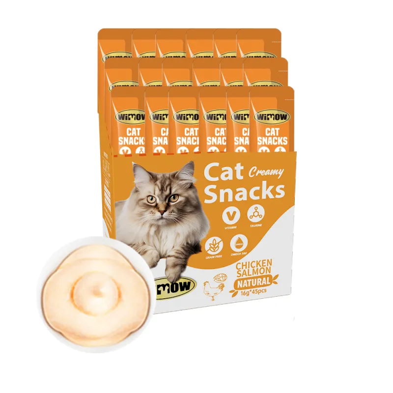 Wimow multi functional single treat 16g chicken salmon